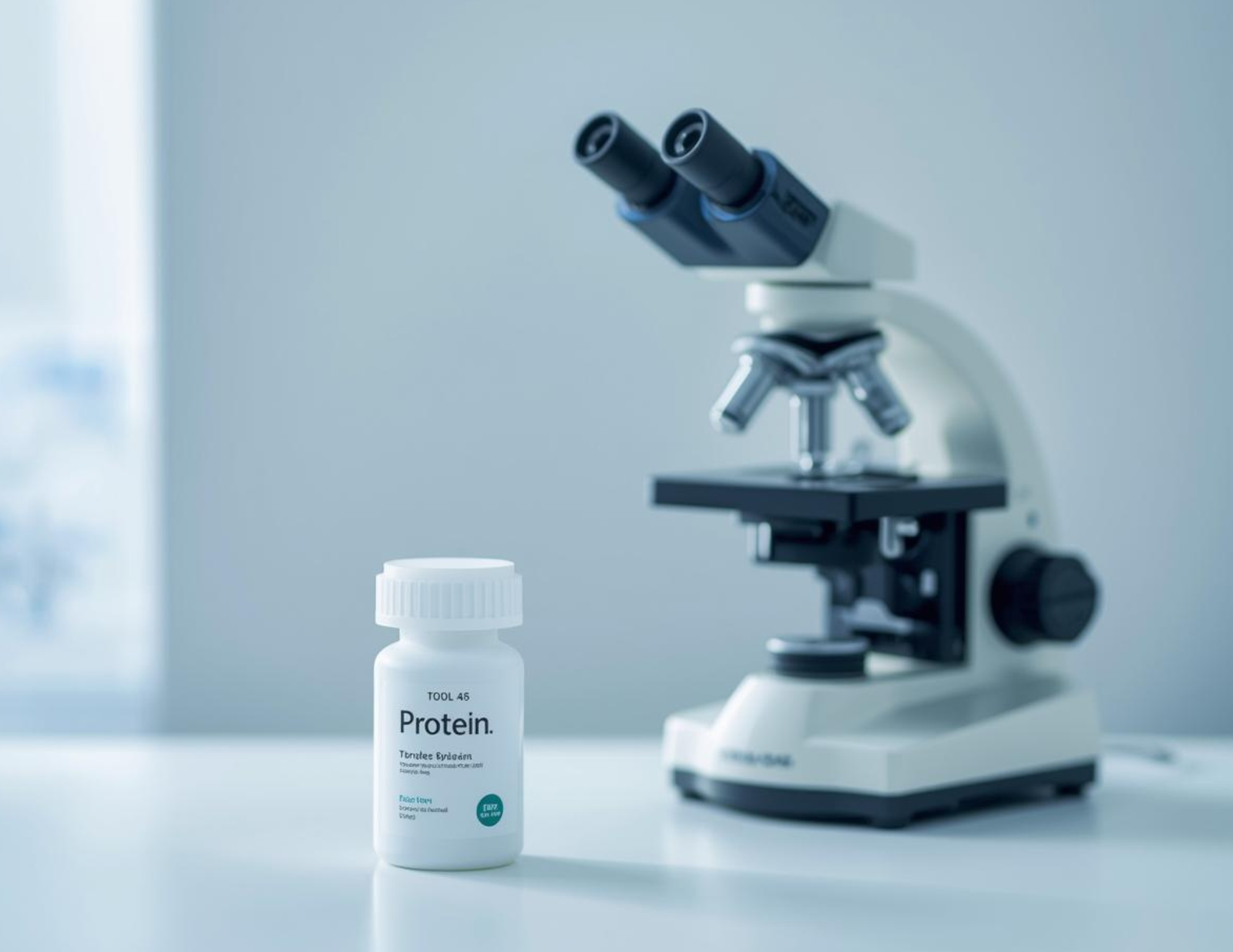 Your Ultimate Guide to Protein Supplements A laboratory desk representing third-party safety testing for heavy metals in supplements.